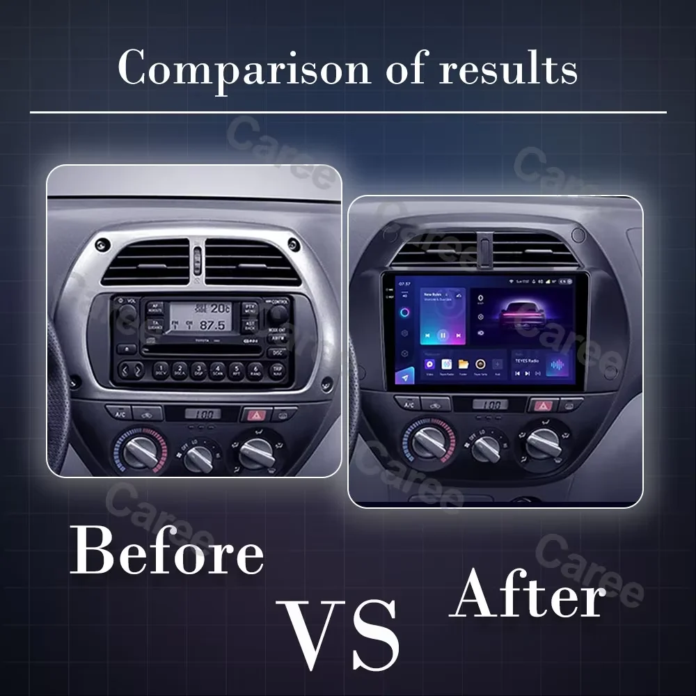 Android Car For Toyota RAV4 Rav 4 2001 2002 2003 2004 2005 2006 Car Radio Multimedia Player Wireless Carplay Stereo GPS NO 2 DIN