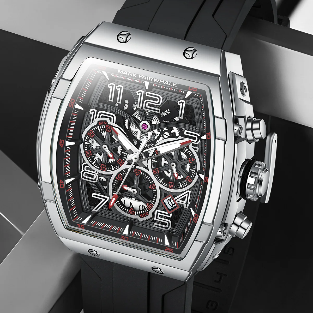 

Mark Fairwhale Men's Fashion Sports Watch Chronograph Calendar Waterproof Quartz Wristwatch Gift 2025