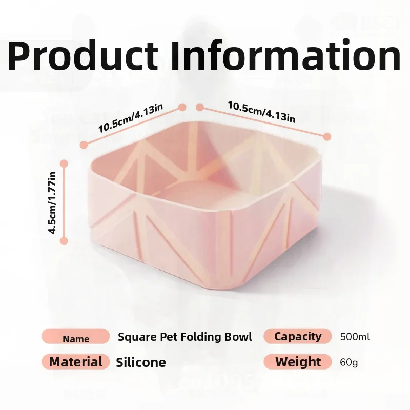 

Foldable Silicone Pet Travel Bowl Portable Drinking Water Bowl for Cats And Dogs Outdoor Camping Pet Food And Water Bowl