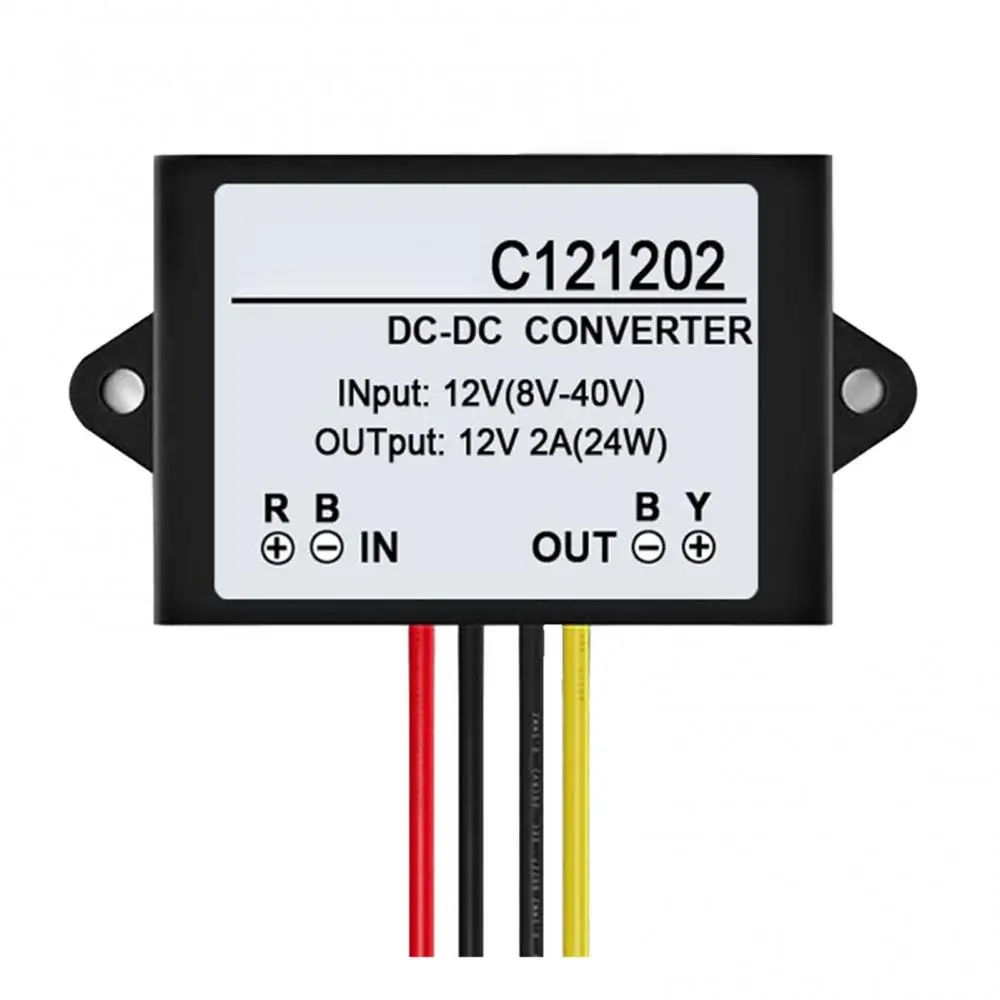 

Voltage Regulator C121202 DC 12V to DC 12V 2A Waterproof Stabilizer Adapter