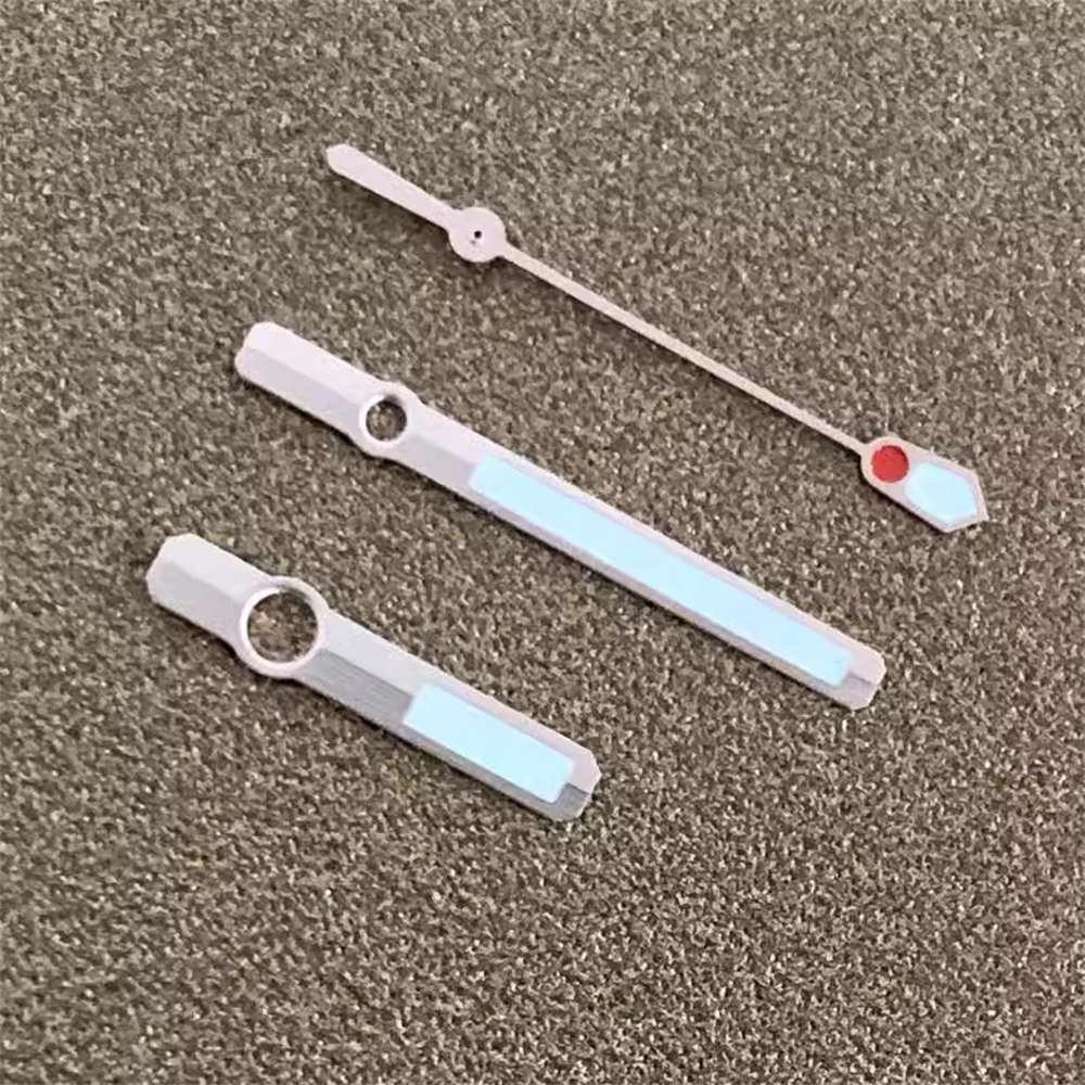 Różowozłoty zegarek igła nadaje się do NH35 NH36 4R 7S ruch zielony luminescencyjny wskaźnik akcesoria do zegarków