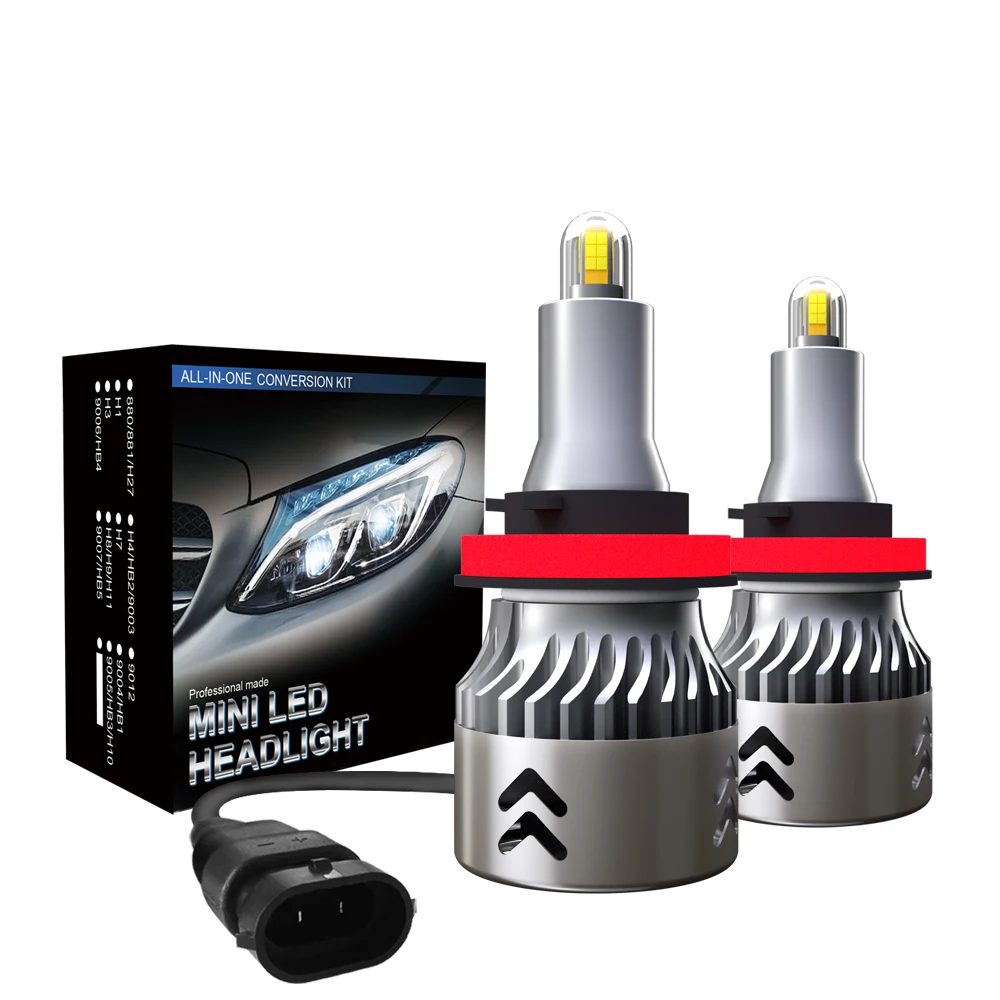 

2Pcs H7 H1 30000LM 100W Car Headlight Bulb 360 H8 LED HB3 HB4 9012 HIR2 D4S H11 9006 9005 Fog Lamps 3000K 4300K 6000K 12V 24V