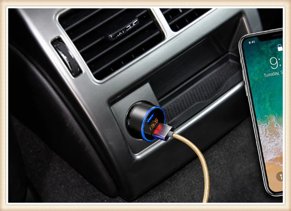 Car Have Multi-function auto Charger Dual USB for Kia Kue Kee KV7 IX35 IX45 Sonata POP VG Soulster cee-d Rondo