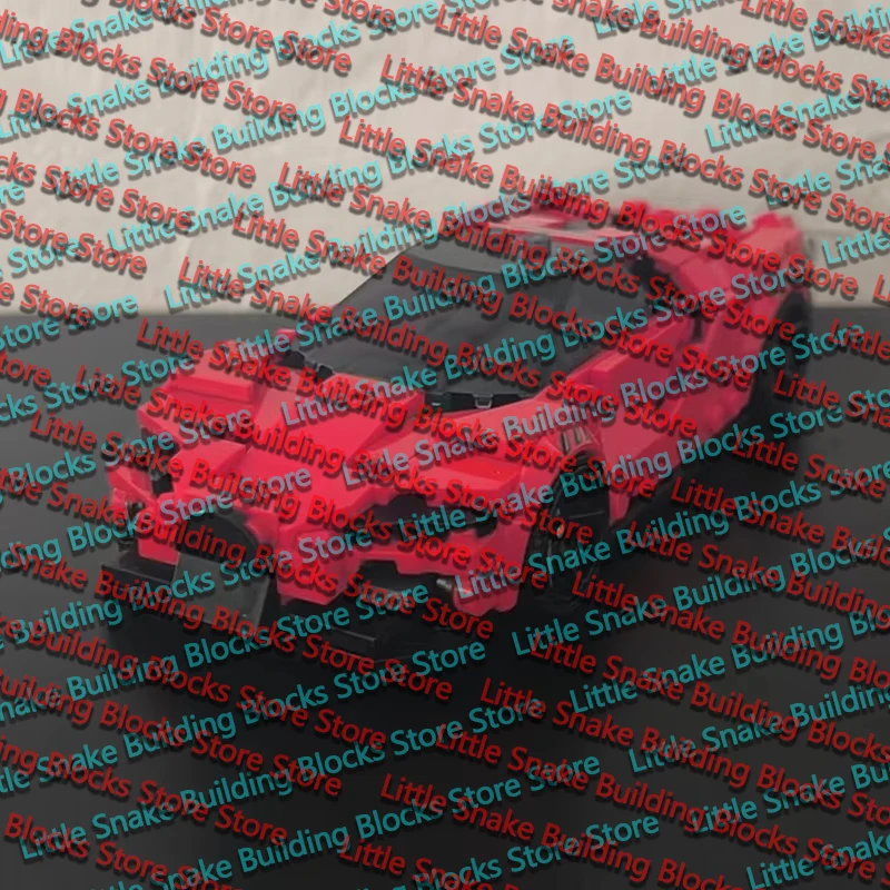 QWERT Speed Racing Car Model MOC Building Bricks Top Tier Sports Car Modular Technology Gifts Holiday Assemble Children Toy Suit