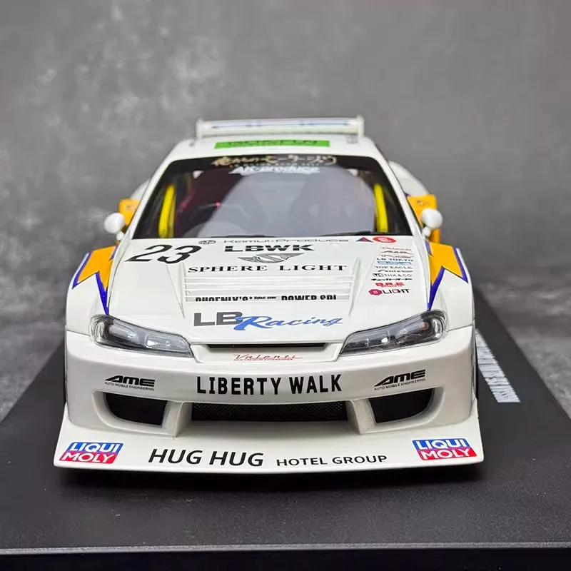 GT Spirit 1/18 Nissan Silvia S15 LB WORKS GT560 2021 Alloy Car Model Limited Version Simulation Collection Cars Model Boy Gifts