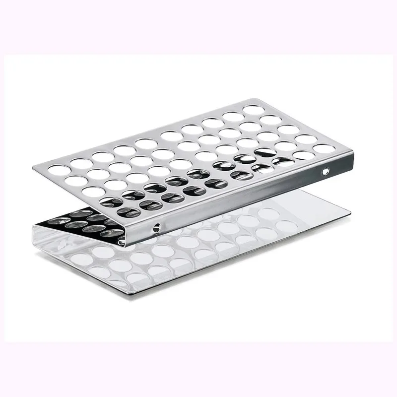 

Various Holes Count Stainless Steel Test Tube Z-Rack Holder Storage Lab Stand