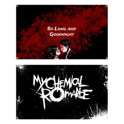 90x150cm My Chemical Romance Skull Band Flag poliestere stampato Heavy Rock Banner casa o all'aperto per la decorazione