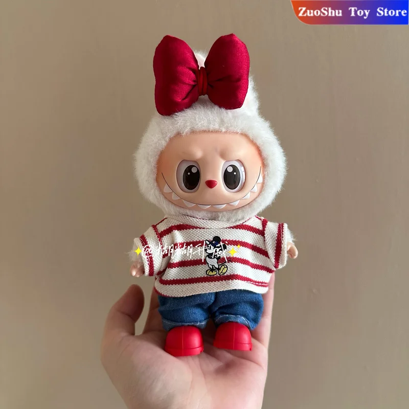 

Labubu Doll Clothes 17cm Baby Clothes Mickey Set Kawaii V1 V2 V3 Doll Clothing Accessories No Dolls