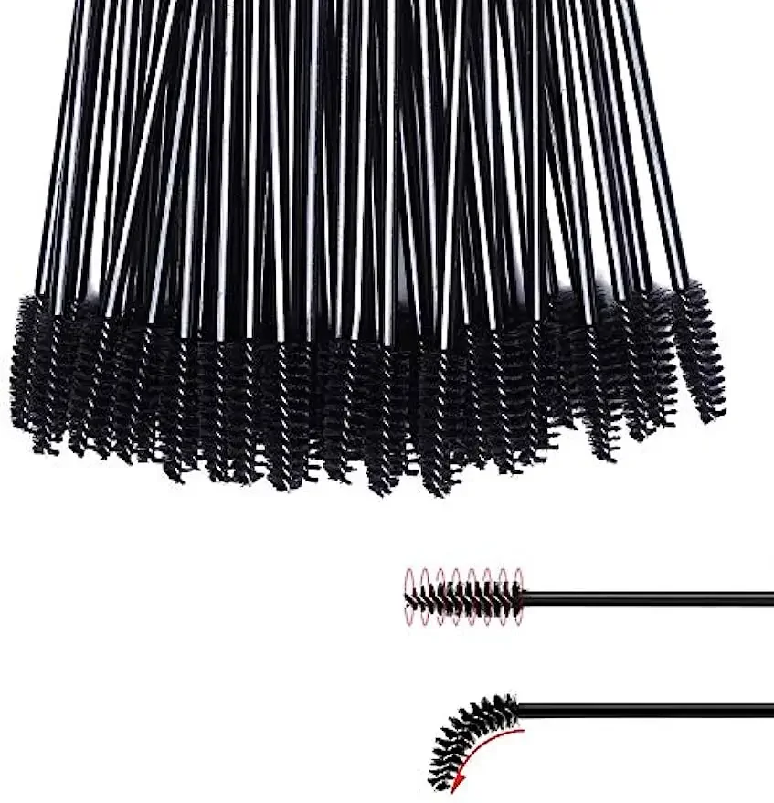 50 Stück Einweg-Wimpern-Mascara-Pinsel für Wimpernverlängerung, Augenbrauen und Make-up, Großhandel mit Make-up-Werkzeugen