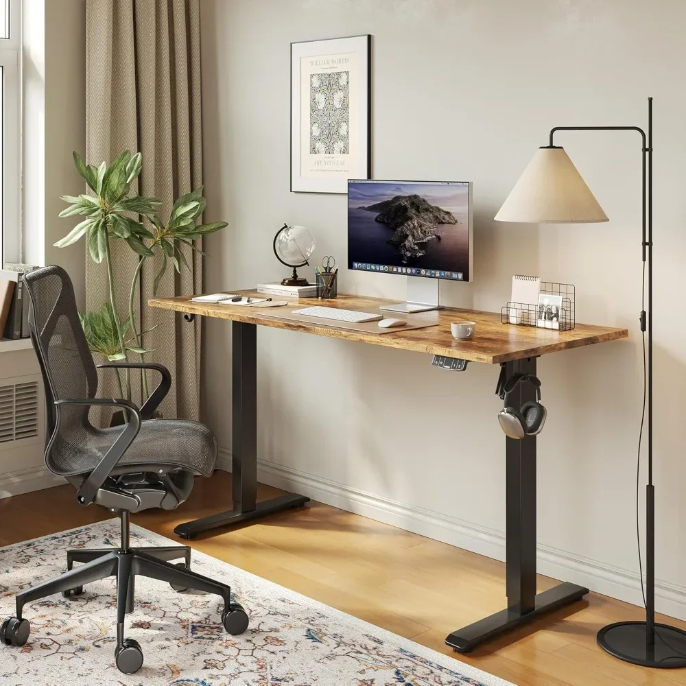 

Standing Desk, 48 x 24 Inches Height Adjustable Desks, for Work Office Home, Ergonomic Rising Computer Table w/Memory Preset