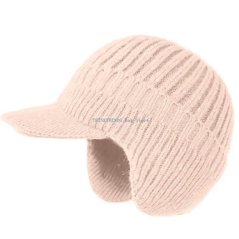 340D Windproof Fleece Lined Baseball Cap Thermal Winter Hat With Ear Flaps Comfortable Ear Protections For Outdoor Adventures