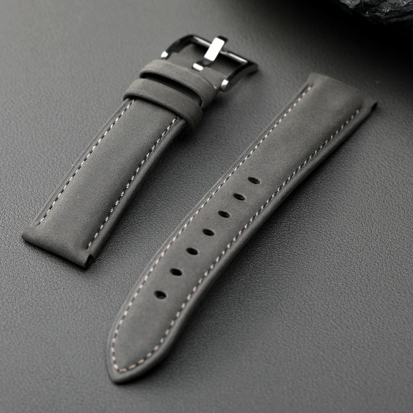 수제 회색 정품 가죽 스트랩 20MM, 이탈리아산 프로 - Suede Strap Watch 리뷰 및 가격