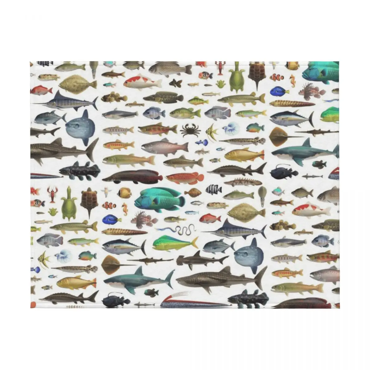 جميع الأسماك N STUFF Critterpedia رمي بطانية بياضات السرير الطفل الزخرفية سرير البطانيات لبطانيات الأرائك