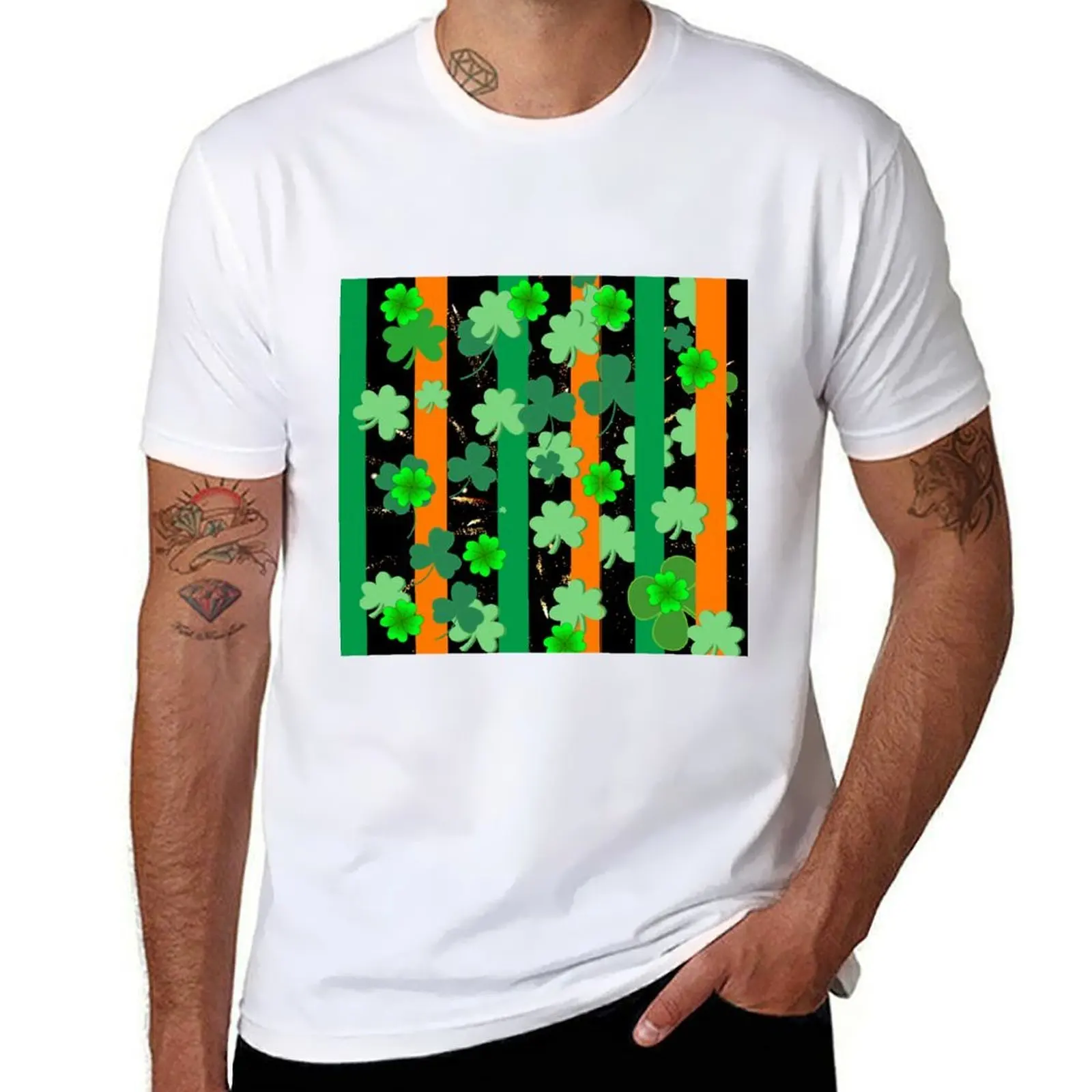 

SHAMROCKS ON THE MOVE T-Shirt graphic t shirts for man cotton t shirt pack T-Shirt