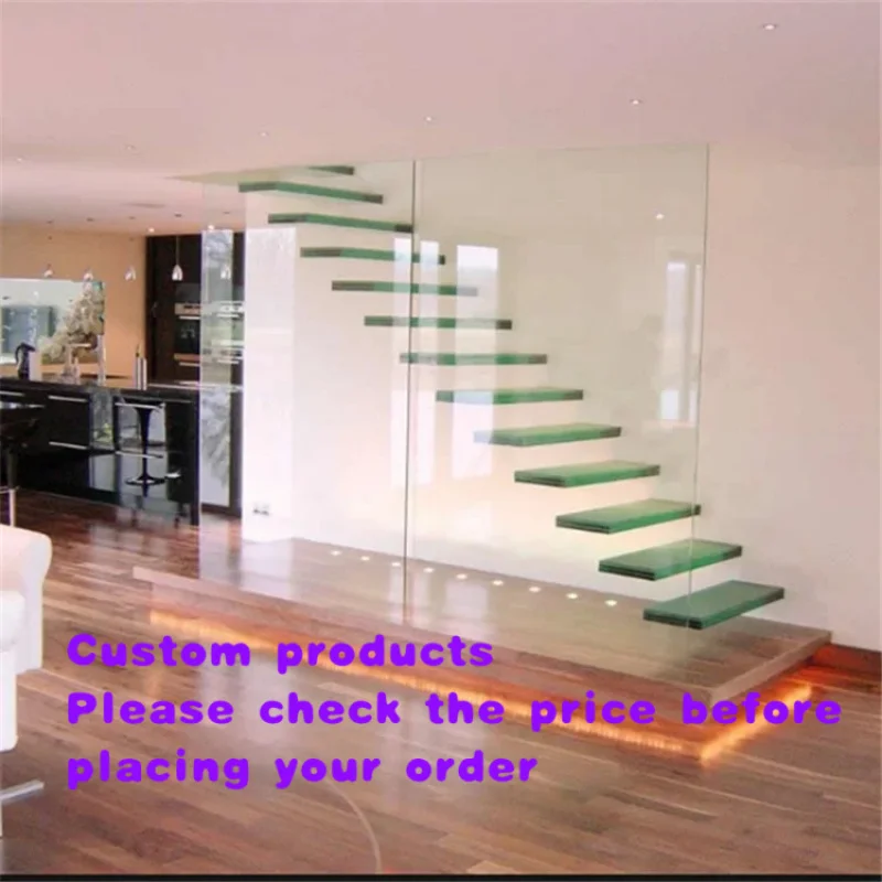 custom.Prima Loft Stairs/glass House Floating Staircase/escalier Price