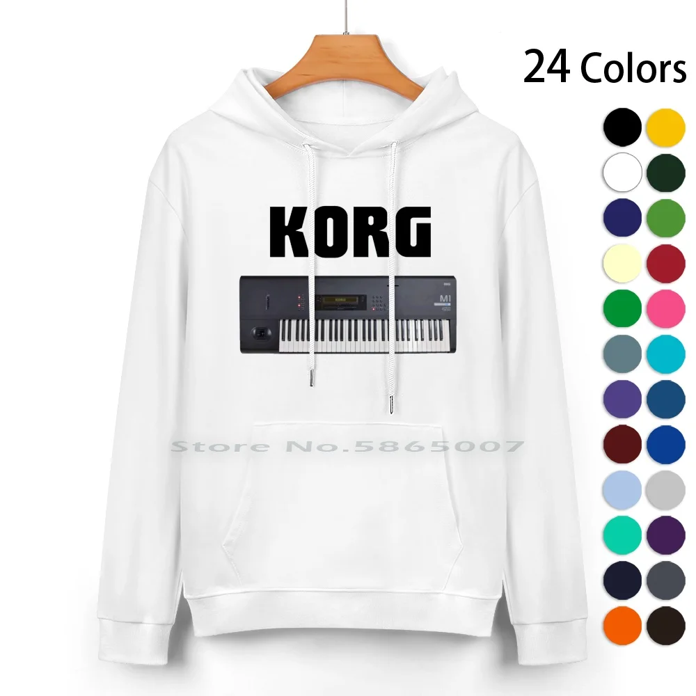 Korg M1 ( In Appreciation Of ) Pure Cotton Hoodie Sweater 24 Colors Korg Synthesizer Workstation 90s Dancemusic 100% Cotton