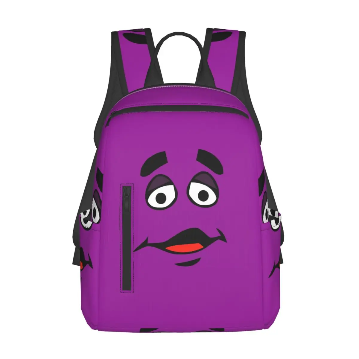 

Grimace Cartoon Design Backpack Daypack Large Capacity Children BookBag School Bag Shoulder Bags for Men Women