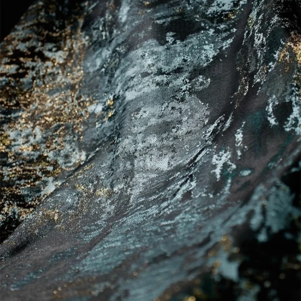 

Жаккардовая тканевая куртка, винтажная дизайнерская одежда, оптовая продажа, ткань для шитья одежды по метрам, материал «сделай сам»