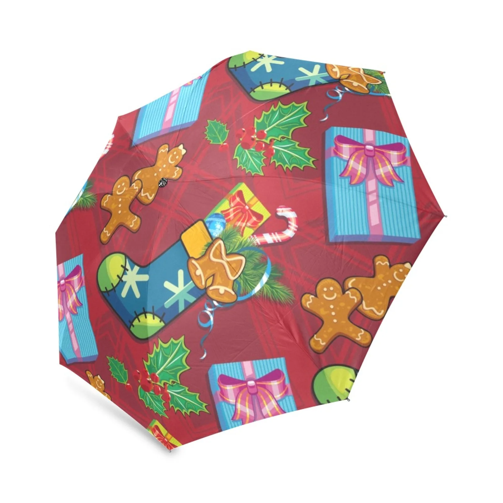 

Raster Christmas Foldable Umbrella Umbrella Custom Foldable Rain Umbrella Wind Resistant Windproof Floding Travel Umbrella