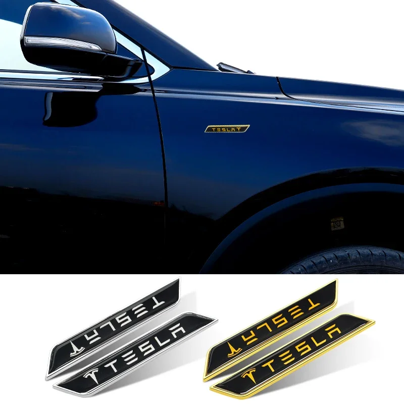 

Наклейка-эмблема на кузов автомобиля (боковина, багажник) для Tesla Model 3 Y S X Roadster Cybertuck P75D P85D P90D P100D, аксессуары