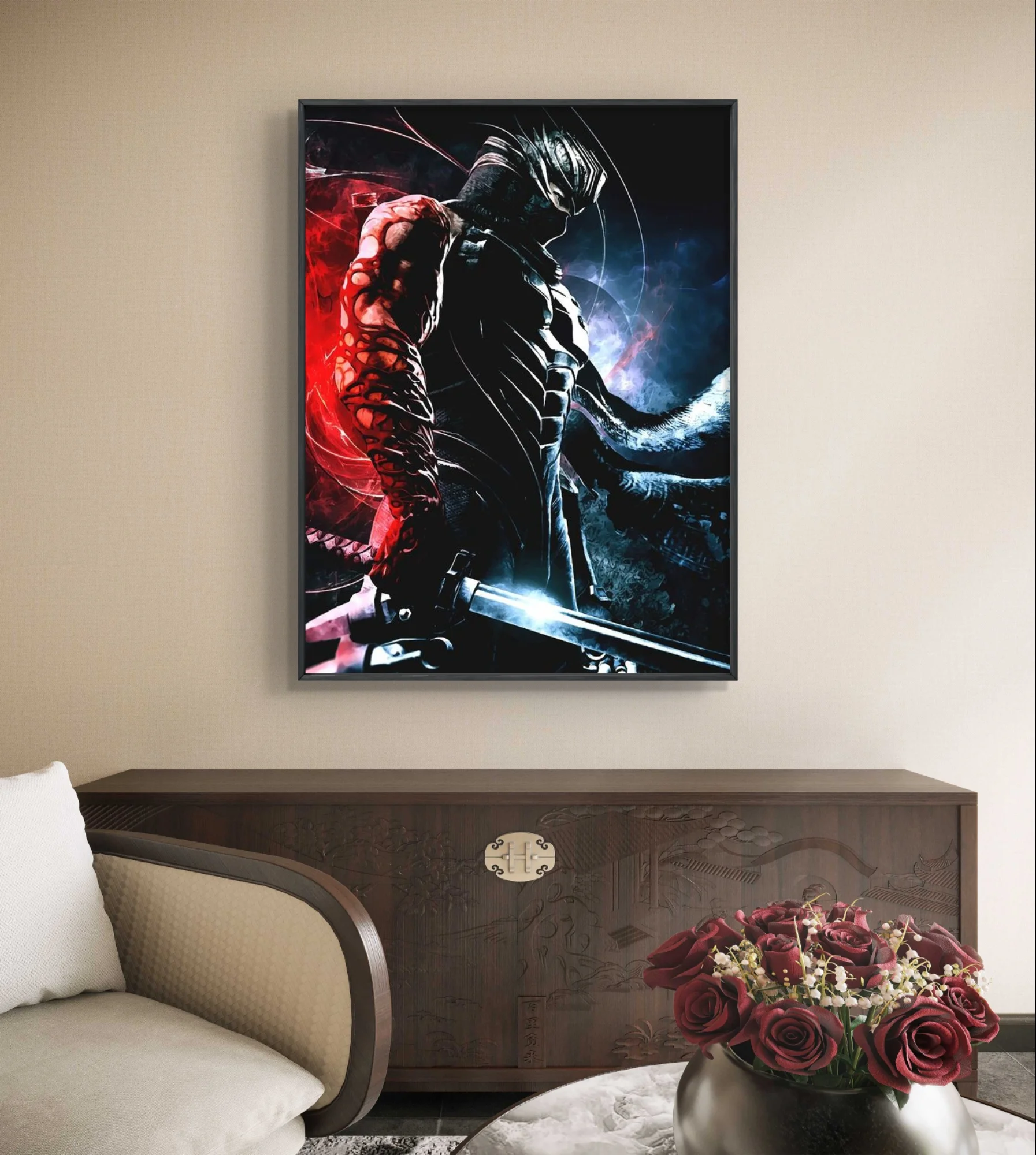 Ninja Gaiden AB 5D Diamond Painting Kit Game Posters Diy Diamond Embroidery Cross Stitch Fans Handmade Gifts Home Wall Decor