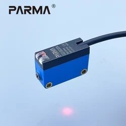 PARMA Background Suppression Photoelectric Sensor NPN PNP 10-30V DC Sensing Distance 30cm Adjustable Square Laser Optical Switch