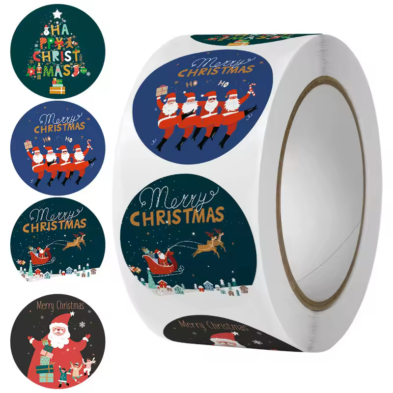 Children's Christmas gift label stickers School teachers commended students reward Self-adhesive Decorative gifts series - Image 24