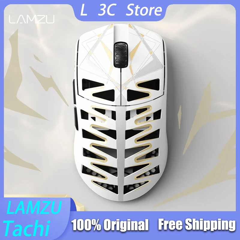 LAMZU Tachi Liga de Mármore Mouse para Jogos 49g Leve 8KHz Mouse Sem Fio Suporte Hot Plug Personalizado Office Laptop Gamer Ratos