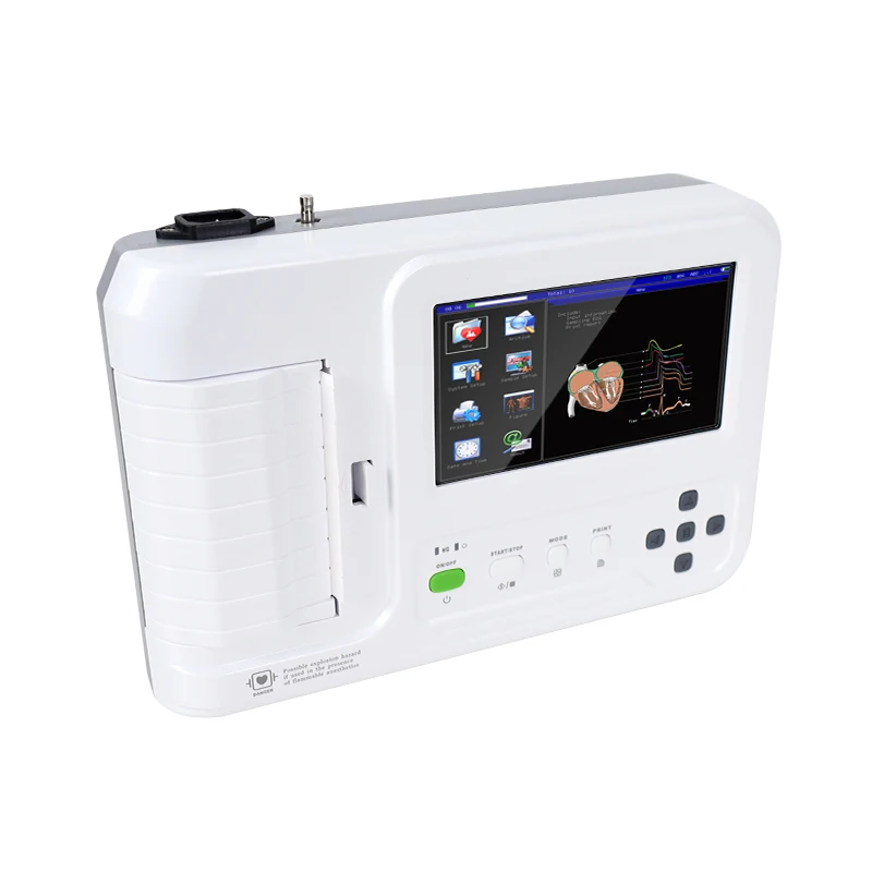 

CE -600g digital 3/6 channel Touch Screen 6 channel digital EKG electrocardiograph USB Software