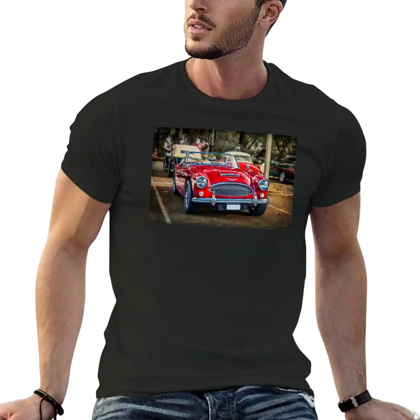 Red Austin Healey 3000 MkIII T-Shirt anime clothes Anime t-shirt quick drying t-shirt men clothing