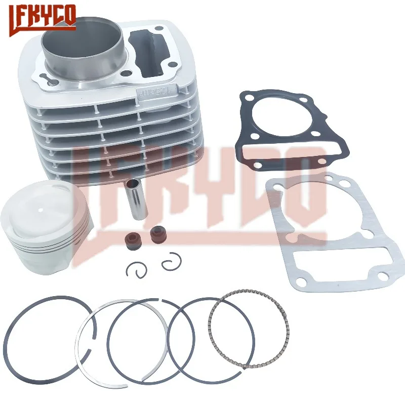 Motorcycle Accessories 52.4mm Engine Parts Cylinder Piston Kit Set 125CC Motor for KYY125 WH125 SDH125 KYY WH1 SDH 125 Motoblock