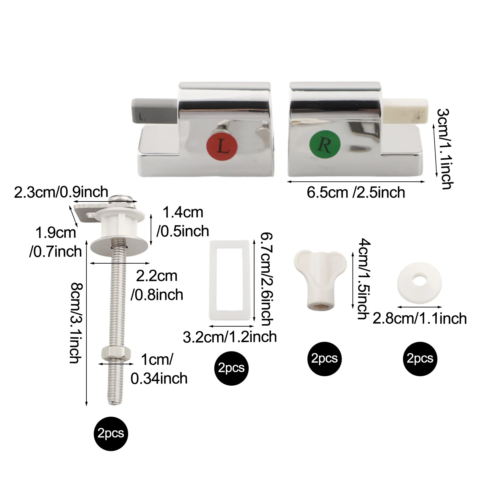 Fixed Toilet Seat Hinge Replacement Kit For Beginners ABS And Stainless Steel Automatic Closing Resistance To Deformation