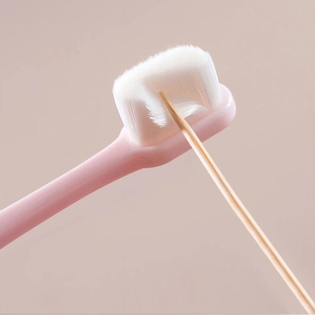 

2Pcs Fine Soft Bristles Toothbrush Skyblue Pink Durable Comfortable Grip Handle Deep Clean Teeth Gum Care Toothbrush