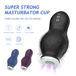 Copa masturbadora automática para hombres, Juguetes sexuales de Vagina suave, ejercicio de resistencia para adultos, productos sexuales, taza de bolsillo al vacío