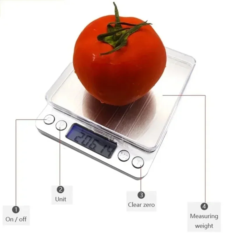 Bilancia da cucina digitale bilancia da cucina bilancia da cucina Mini Pocket Precision Jewelry bilancia elettronica peso Gold Gram Scale Food Bar