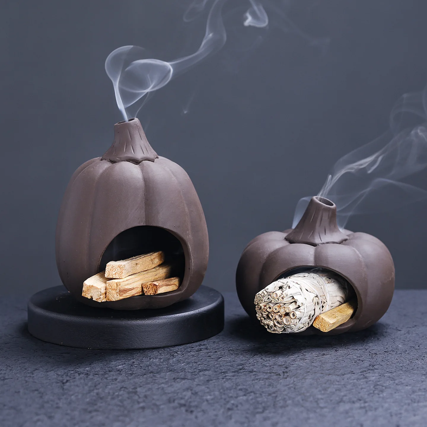 

2025 New High-end Purple Clay Aromatherapy Stove Home Decoration Creative Halloween Pumpkin Handicraft Ornament