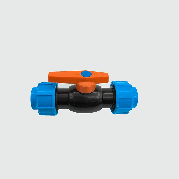 25mm Lotush Offer Free Samples High Quality Female Thread PP compression fittings Double Union Ball Valve