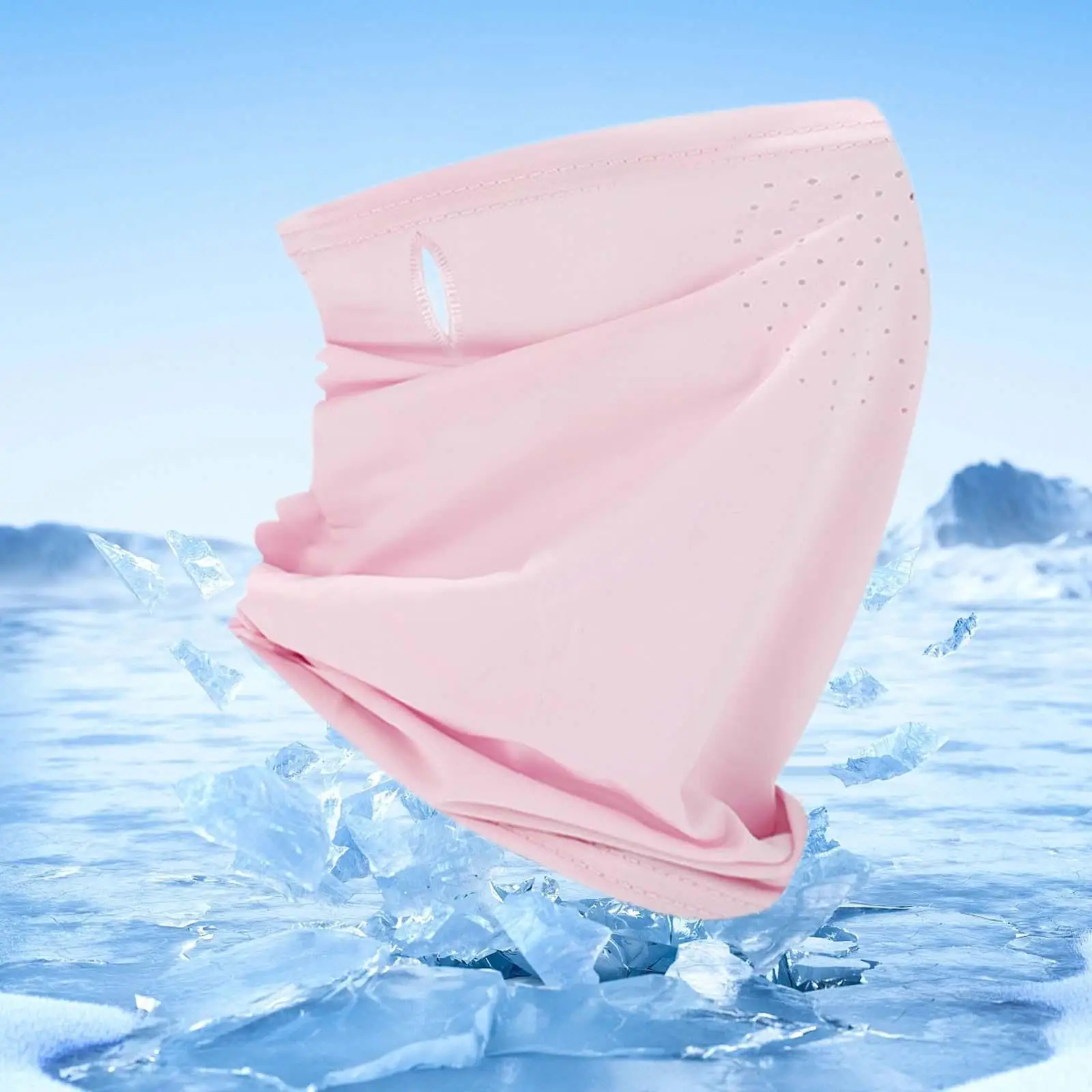 Polaina de cuello refrescante de verano para protección solar transpirable para mujer para deportes al aire libre y ciclismo