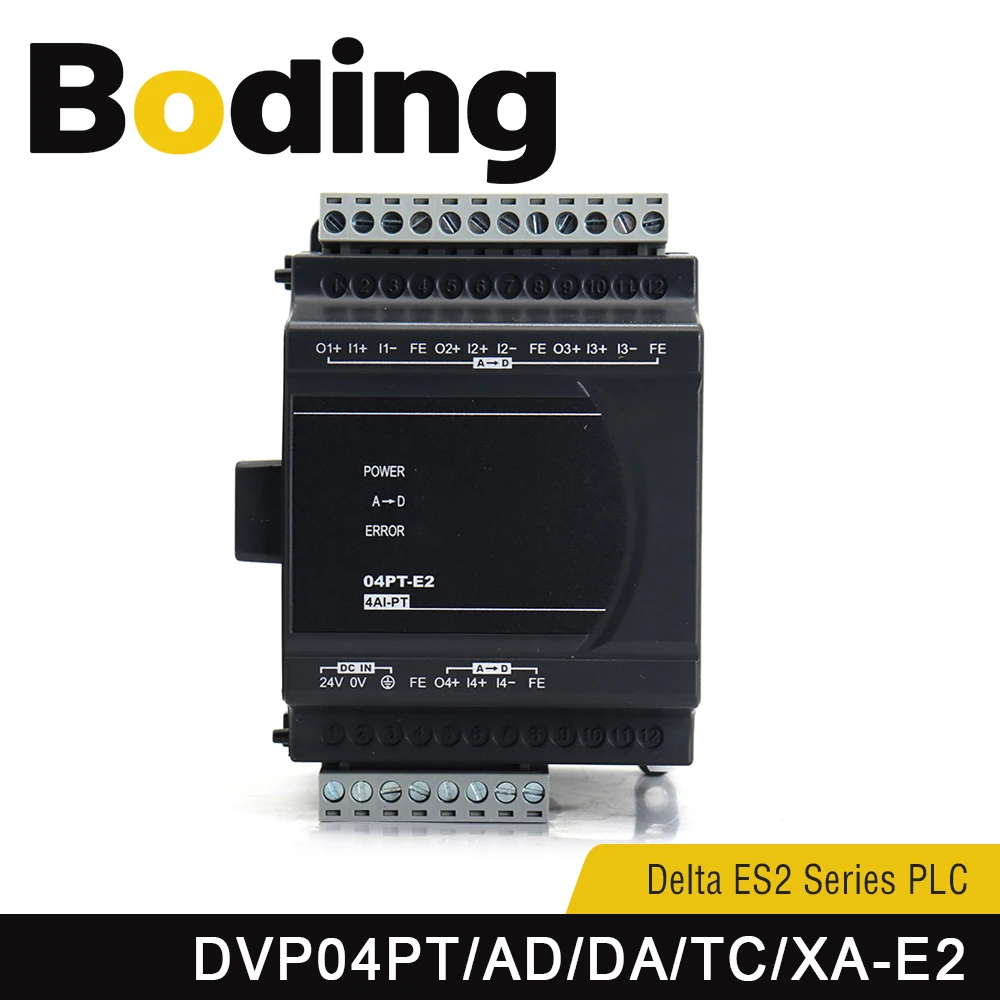 

Boding Delta Plc Es2 Analog Expansion Module Dvp04pt/ad/da/tc/xa/rc-e2 Dvp04pt-e2 Dvp04da-e2 Dvp04ad-e2 Dvp02da-e2