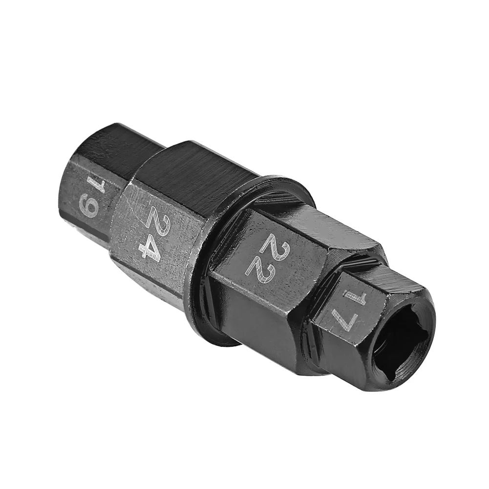 1Pc Motorcycle Front Wheel Axle Hex Spindle Driver Removal Tool Fit 17mm 19mm 22mm 24mm Front Axle Disassembly Tool