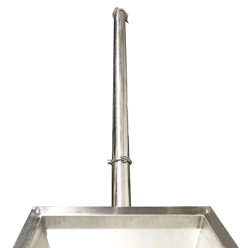 DS-3 آلة تغذية الدقيق الأوتوماتيكية آلة تغذية الدقيق برغي مصعد SUS304 مع قادوس مربع