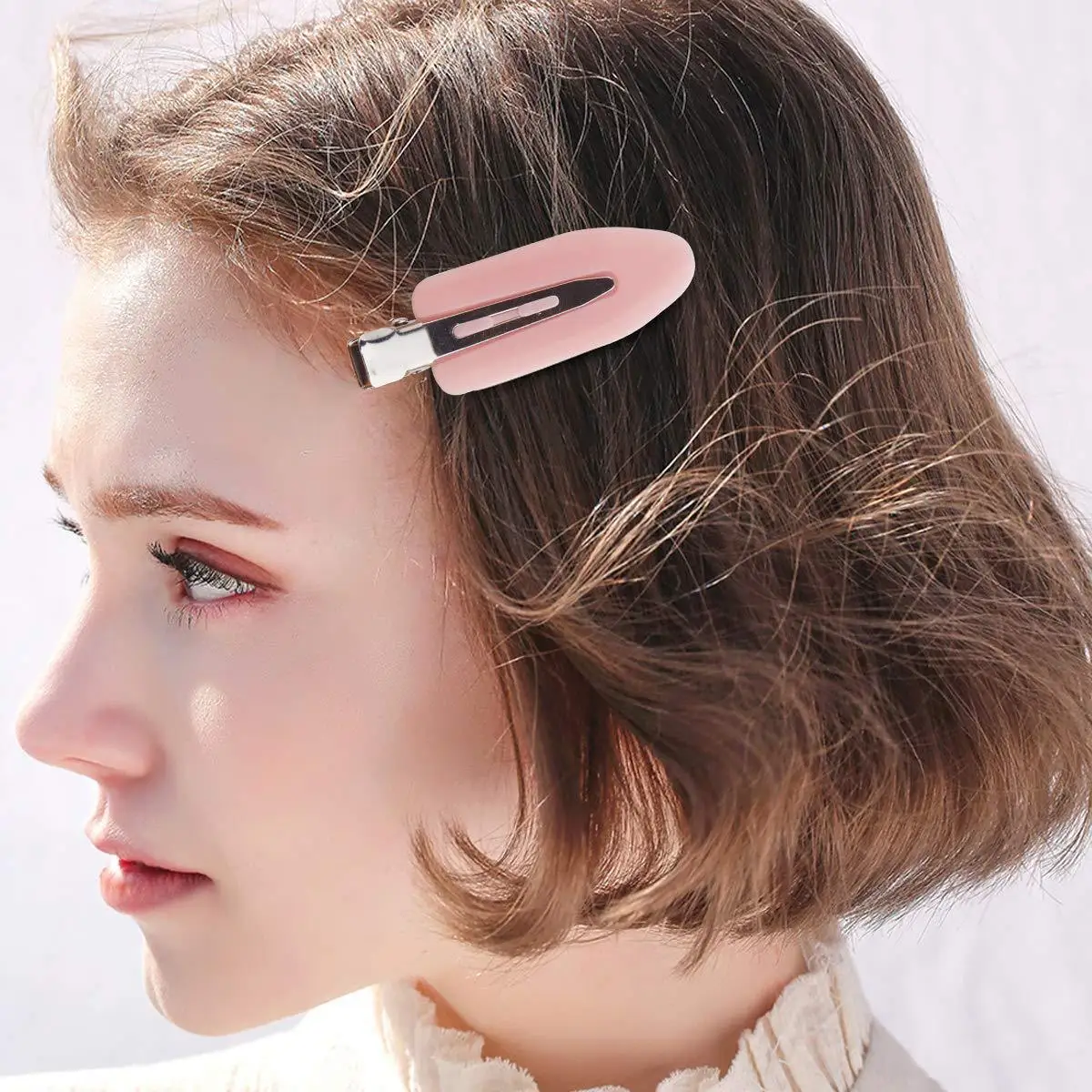 10pcs/set No Bend Seamless Hair Clips Side Bangs Barrette Makeup Washing Face Girls Hair Accessories Women Black Styling Hairpin