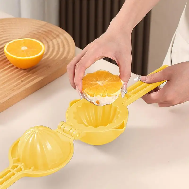 Manual Lemon Juicer Orange Juice Squeezer Citrus Juicer Food-Grade Anti-Slip Ergonomic Handle Manual Juicer Squeezer For Lime