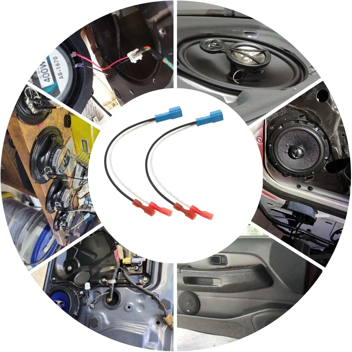 

2Pcs Speaker Adapter Plug Car Front Rear Door Speaker Wiring Harness Adapter For BMW 3 E90 E91 E92 E93 F30 F31 F34 325