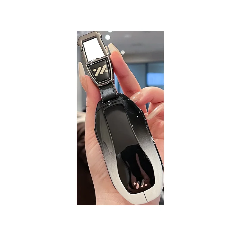 Premium Zinc Alloy Key Cover Case for IM LS6/LS7/L6/L7 (2023-2025) - Protective Key Fob Shell Key Bag Chain