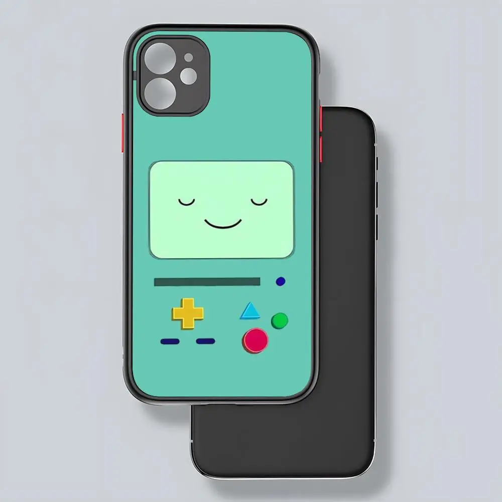 Adventure Time Cute Beemo BMO Jake Finn Phone Case Matte Transparent Back For IPhone 15 14 13 12 11 Pro Max X XR XS 8 SE Mini Pl