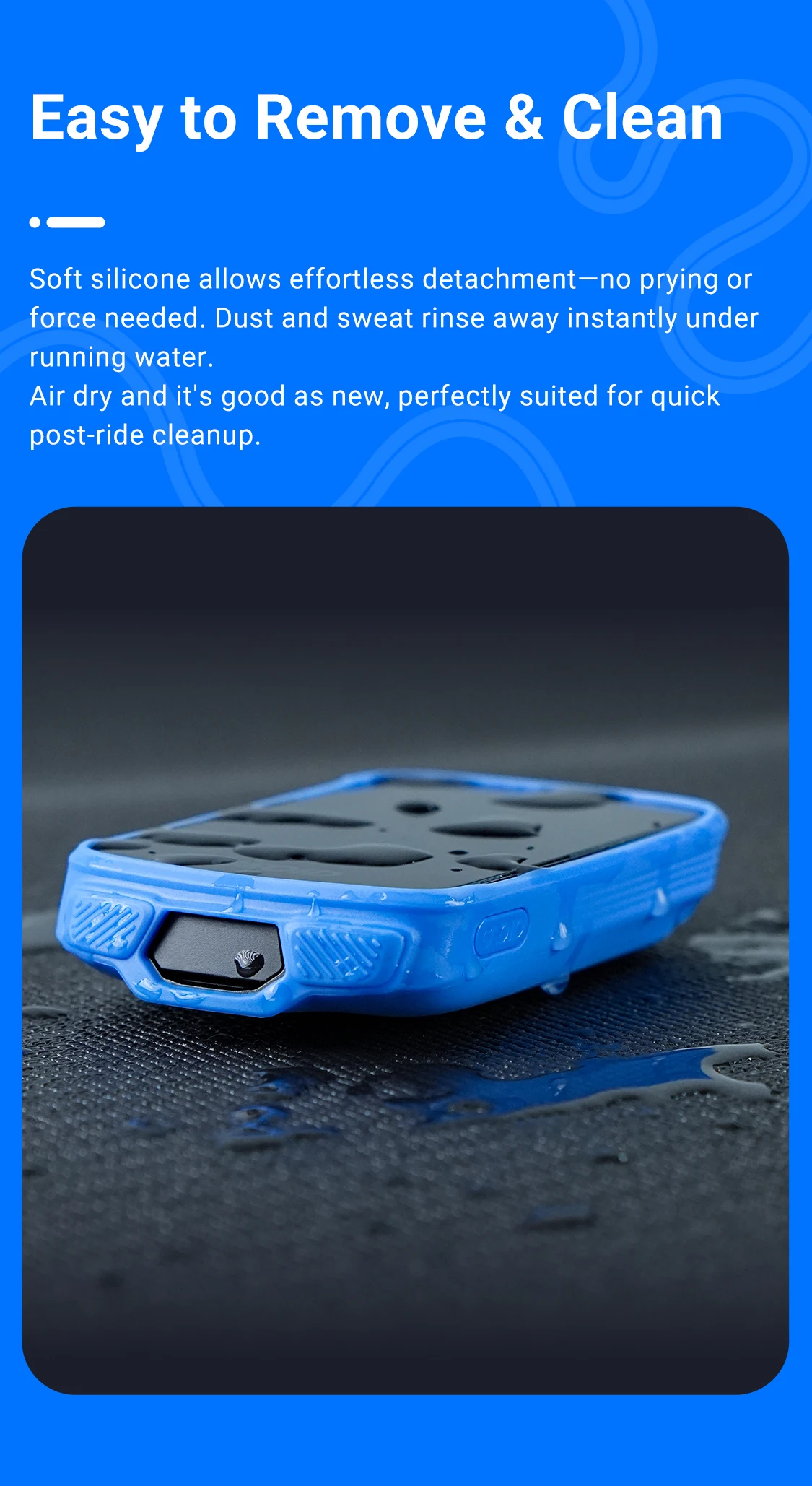 GEOID Fahrradcomputer Silikon-Schutzhülle für CC700/CC700PRO – Detail 5