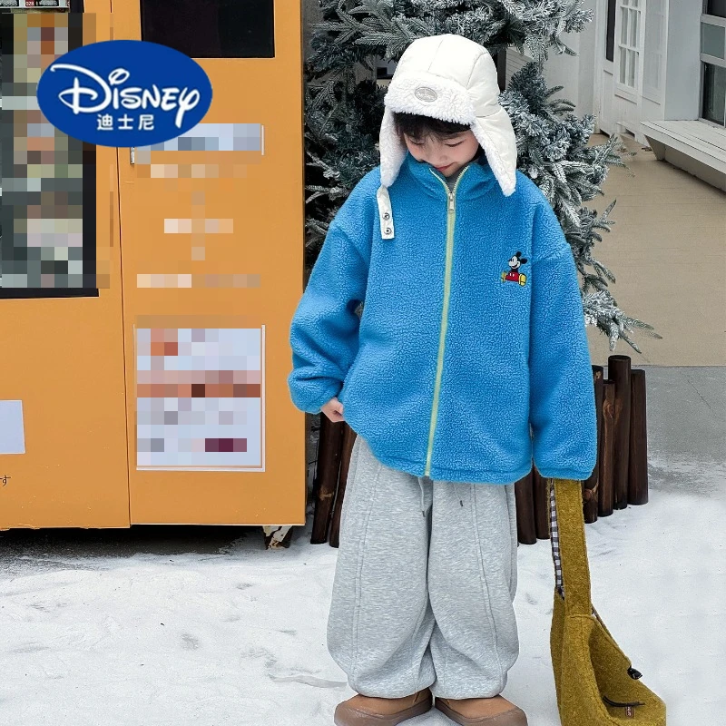 

Disney Boys' 2025 Winter Jacket | Plush Sherpa Fleece with Mickey Embroidery | Thick & Cozy