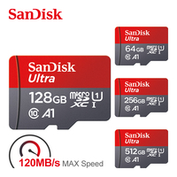 SanDisk Micro SD Card 32GB 64GB Class10 TF Card 100% Original 128GB 256GB Max 120Mb/s memory card for smartphone and tablet