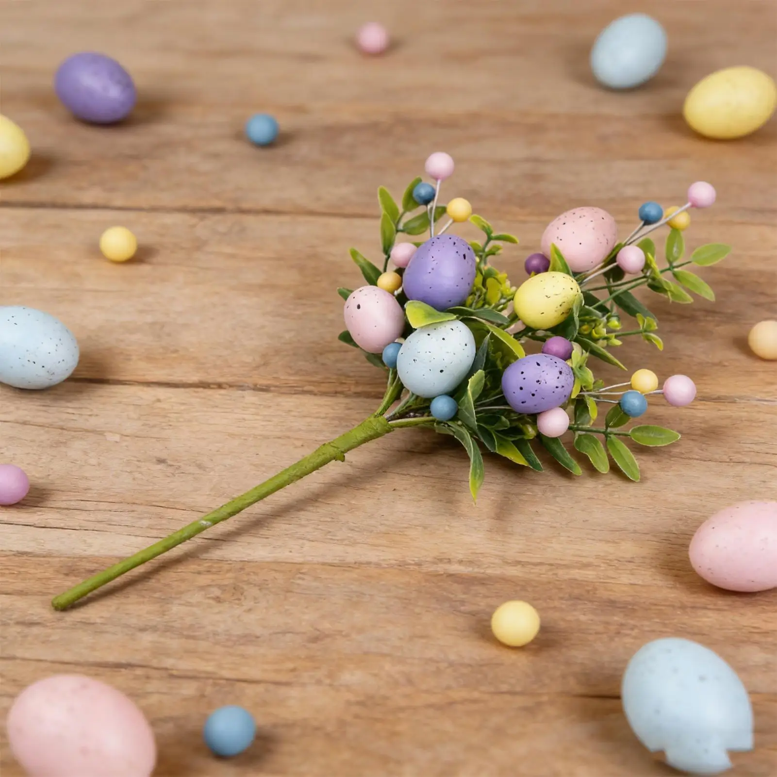 Künstlicher Osterblumenstrauß, festliche Frühlings-Heimdekoration, künstliche Oster-Zierranken für Party, Blumenarrangement, Vase, Tischdekoration
